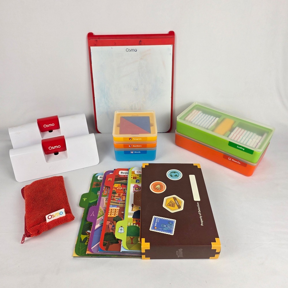 OSMO Educational Kids Game System 5 Kits Pizza‎ Coding Words Math Town